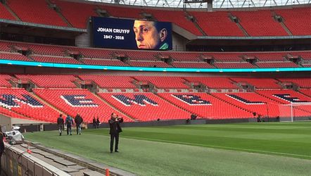 Johan Cruijff maandagavond al geëerd op Wembley
