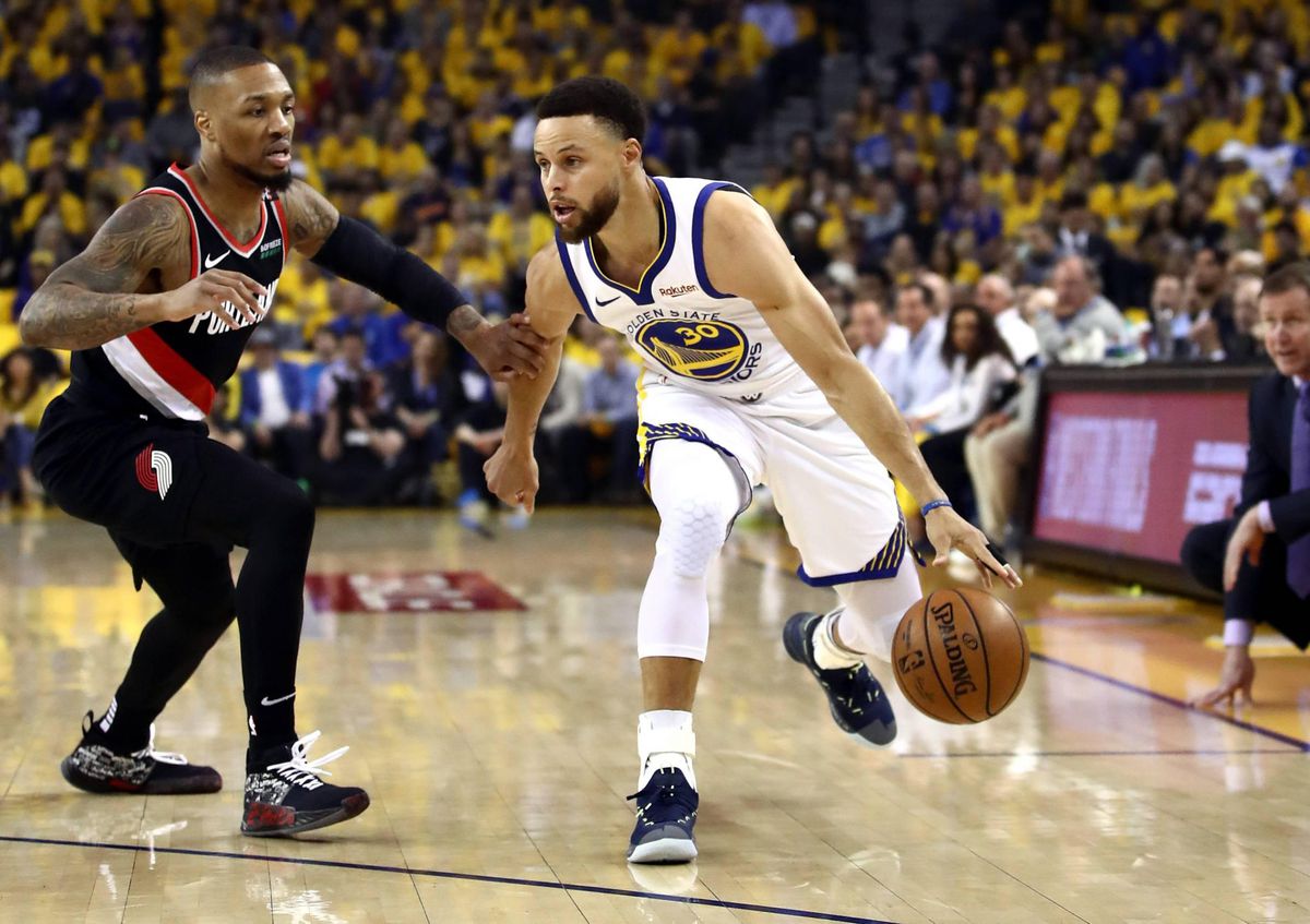 Golden State Warriors begint lekker tegen Blazers in play-offs