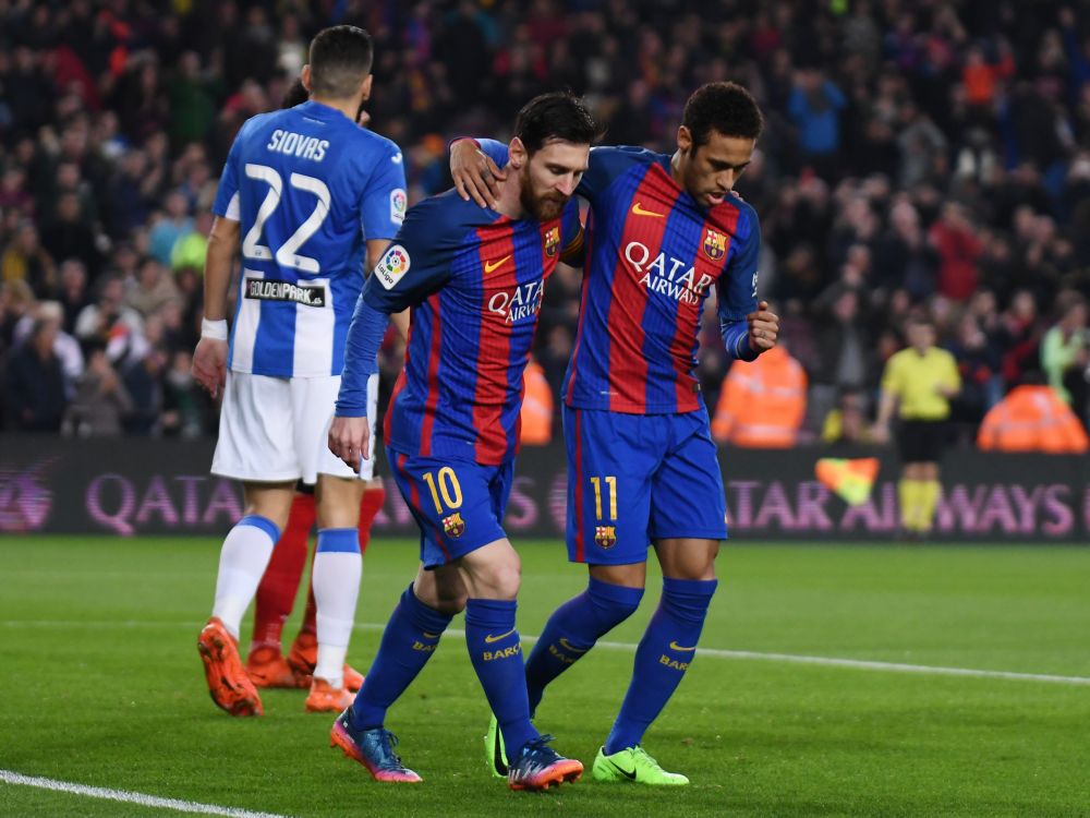 Angstig Barcelona komt met de schrik vrij tegen Leganés (video)