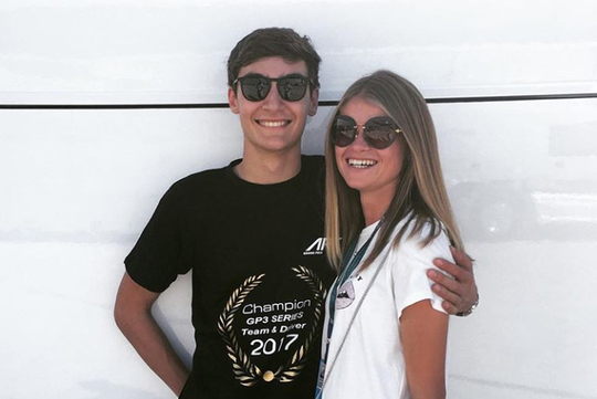 Williams-coureur Russell gaat met Nederlandse ex van Verstappen
