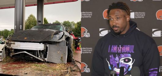 Myles Garrett is blij dat hij nog leeft na heftig auto-ongeluk: Een wake-up call'