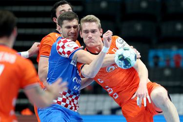 Handballers pakken puntje tegen Kroatië en worden 10e op EK