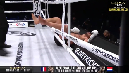 🎥 | BOEM! Debutant slaat tegenstander KO de ring uit bij Glory 77