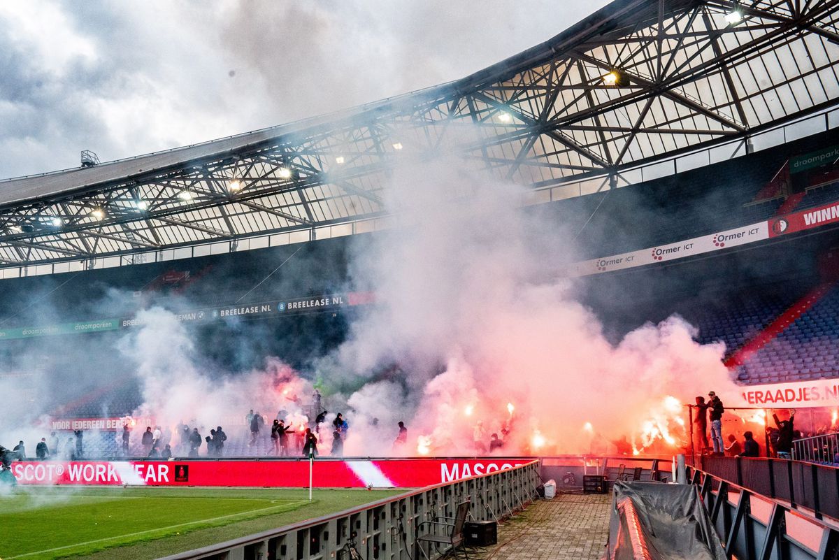 Op deze manier wisten Feyenoord-fans 'in te breken' in De Kuip