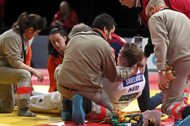 Drama voor judoka Savelkous: knie uit de kom en dus geen Olympische Spelen