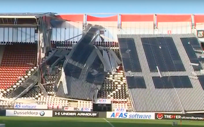 Check hier hoe het puinruimen bij het AZ-stadion gaat (video's)