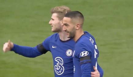 🎥 | Halve finale FA Cup: Hakim Ziyech zet Chelsea op voorsprong 🧙‍♂️