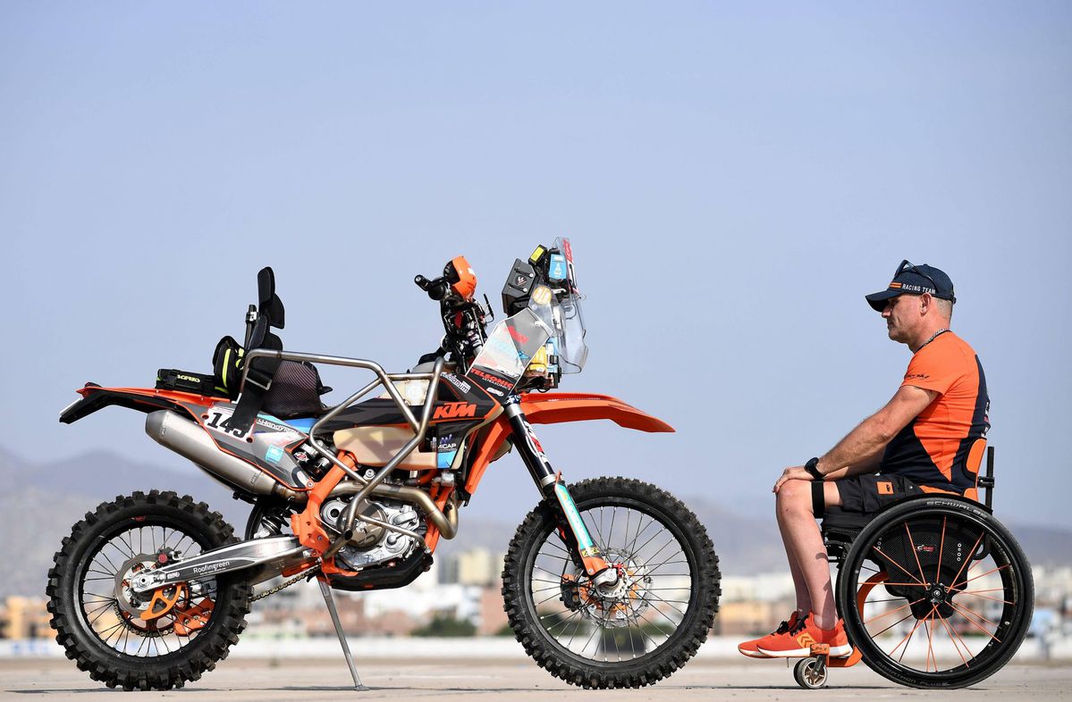 Heel bijzonder: motorcoureur met dwarslaesie doet mee aan Dakar 2019