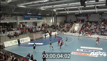Duitse handballers scoren drie keer in 24 seconden (video)