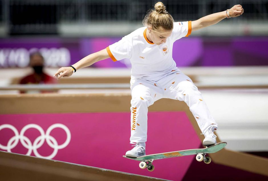Roos Zwetsloot naar finale skateboarden, Keet Oldenbeuving niet