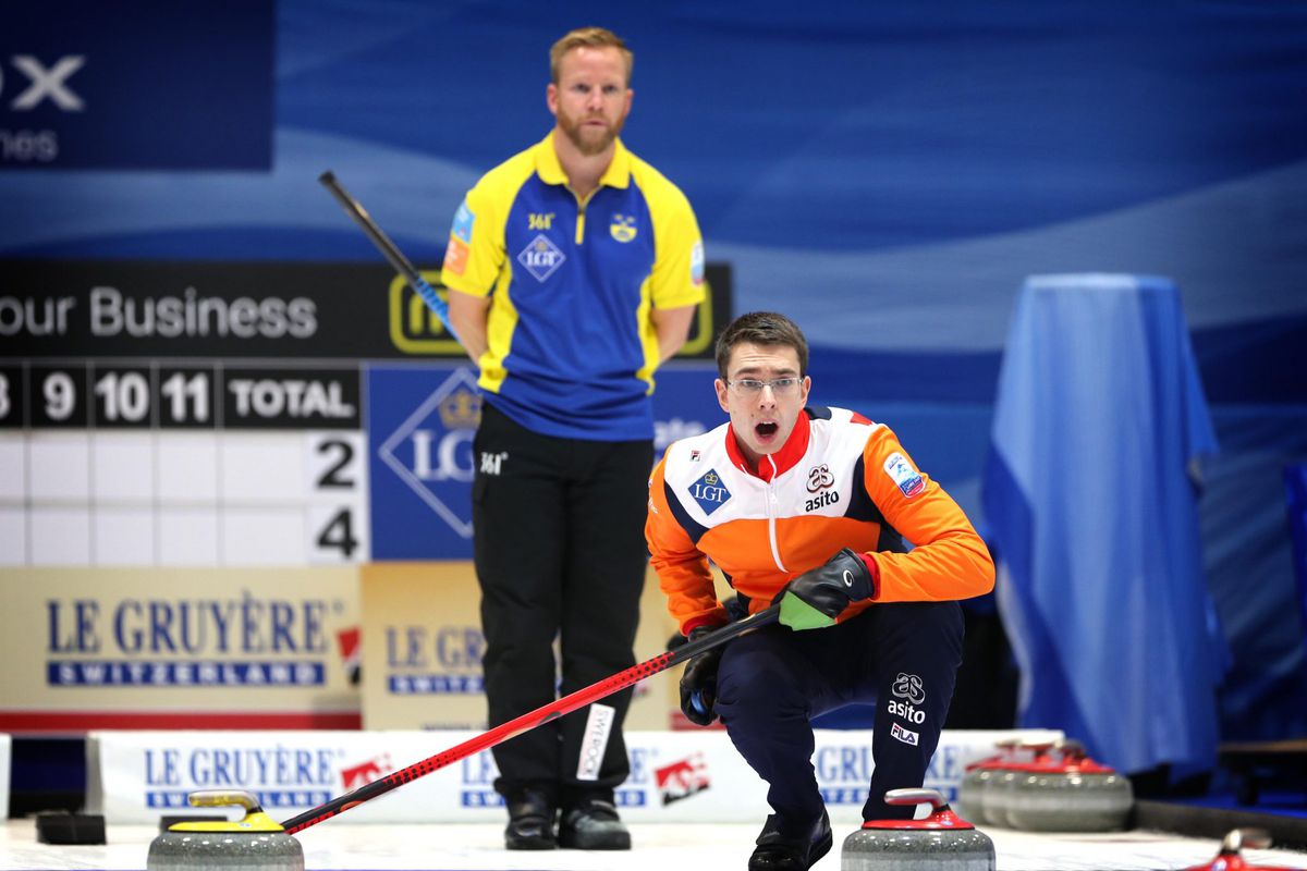 Nederlandse curlingmannen verliezen laatste potje op EK