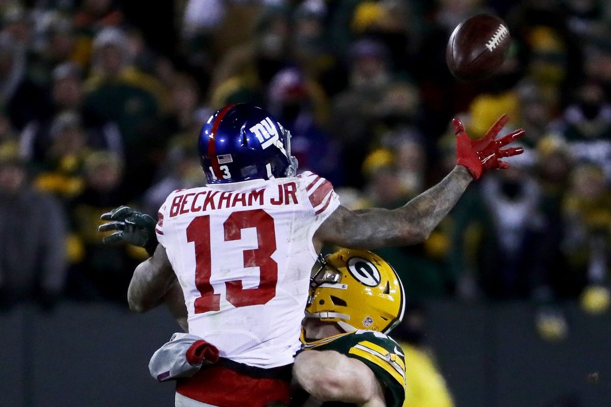 Beckham Jr. slaat uit woede gat in de muur na verlies in NFL-play offs (foto)