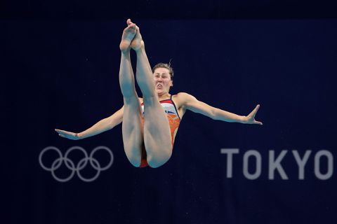 Schoonspringster Inge Jansen debuteert op Olympische Spelen met knappe 5e plaats