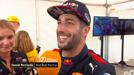 Ricciardo geeft Max 0,05 seconde voor zijn verjaardag (video)