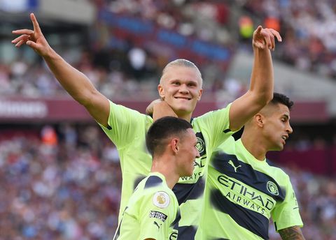 Erling Haaland schiet Manchester City met 2 goals naar 3 punten bij West Ham United