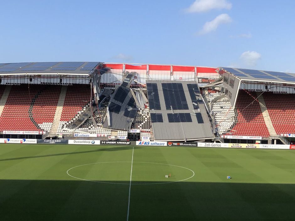 Update: geen gewonden bij ingestort AZ-stadion