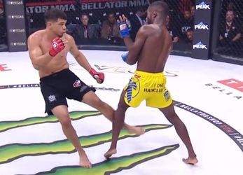 😱🎥 | Verschrikkelijk begin Bellator 286: Richard Palencia breekt zijn been