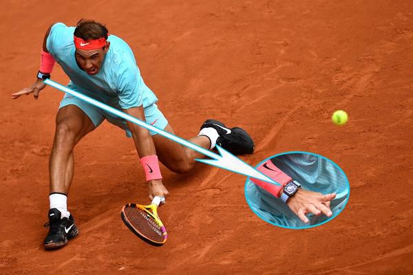 Nadal draagt tijdens wedstrijden op Roland Garros een horloge van 1 miljoen dollar