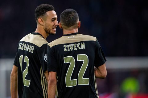 Alles weer pais en vree? Hakim Ziyech en Noussair Mazraoui in voorselectie Marokko
