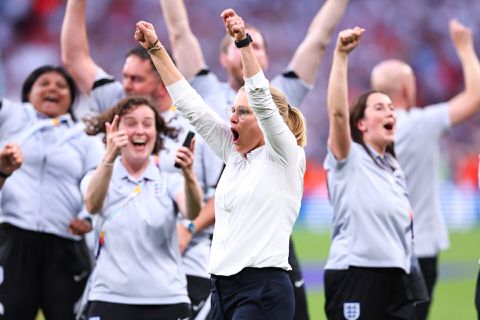 Sarina Wiegman kan grandioze EK-winst met Engeland amper geloven: 'Ongelooflijk'