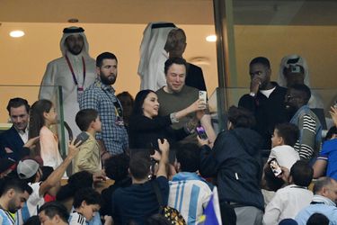 Check! Elon Musk was aandachtig toeschouwer bij de WK-finale in Lusail