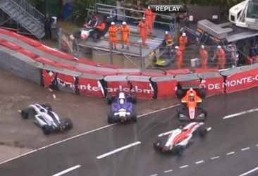 Voorproefje F1 Monaco: crash na crash in voorprogramma's (video)