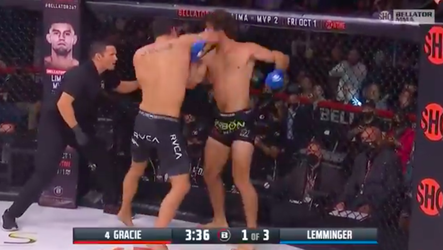 🎥 | WOW! Winnende Neiman Gracie gaat helemaal los na zijn Bellator-overwinning