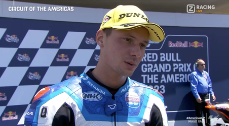 🎥 | Bo Bendsneyder pakt met P3 eerste Moto2-podium: 'Deze is voor mijn opa'