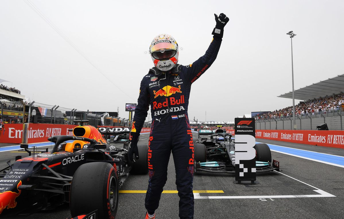 Max Verstappen in de wolken met pole in Frankrijk: 'Toch circuit waar we het moeilijk hadden'