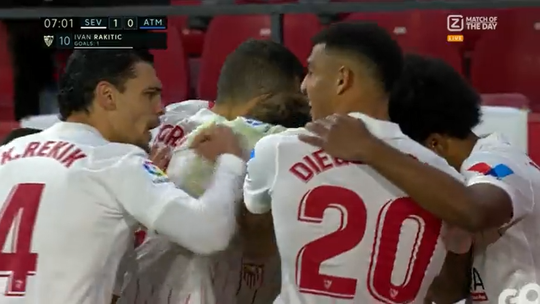 🎥 | Raketic doet het weer! Sevilla-speler pegelt heerlijk raak tegen Atlético Madrid