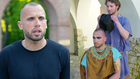 Johanna Heitinga?! John Heitinga verandert in opgemaakte Cleopatra voor 'Het Perfecte Plaatje'