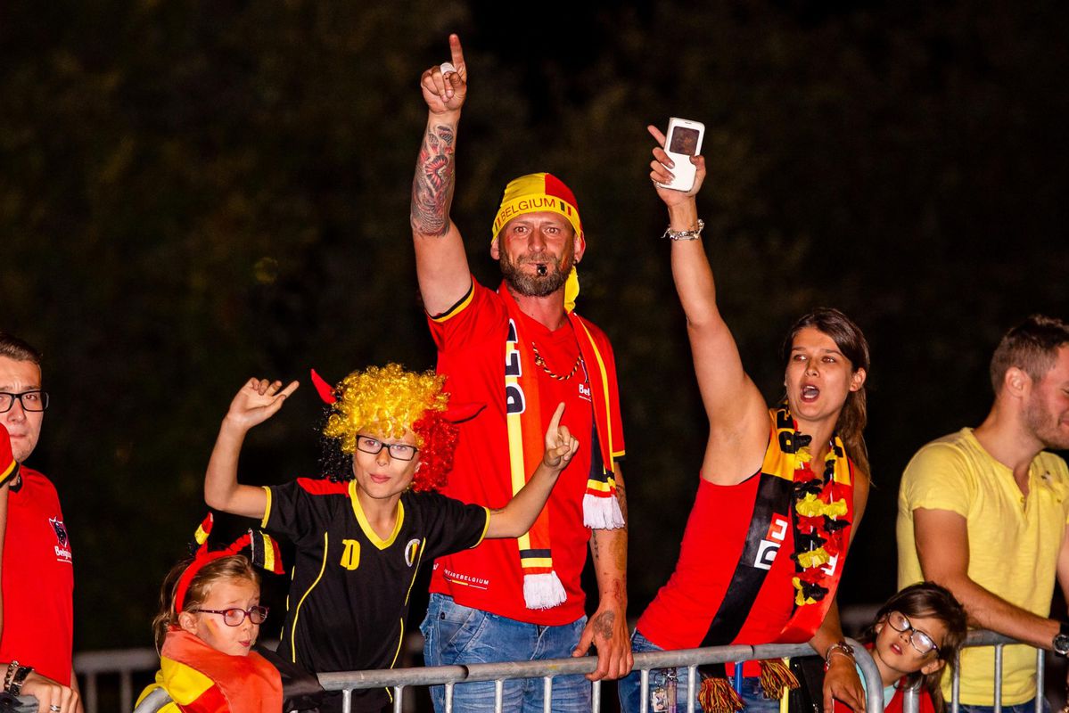 De Rode Duivels zijn weer terug in België, vanmiddag de huldiging