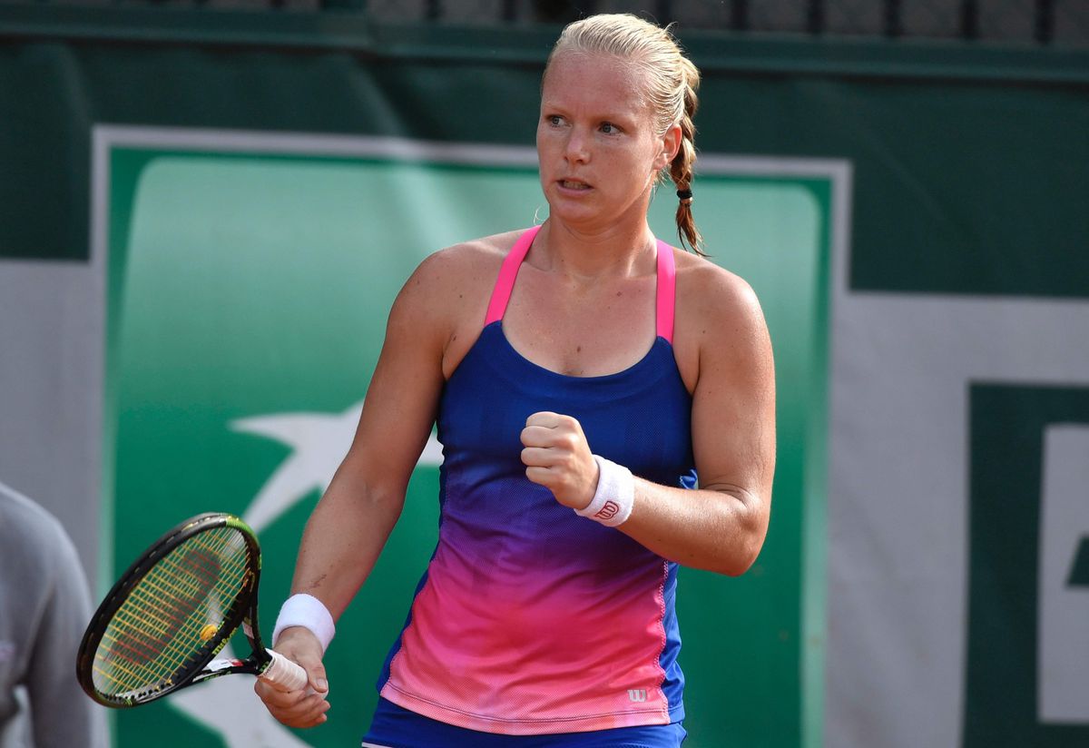 Kiki Bertens morgen pas in actie door regen