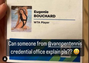 📸 | Organisatie tennistoernooi zet pikante foto van Genie Bouchard op haar legitimatie