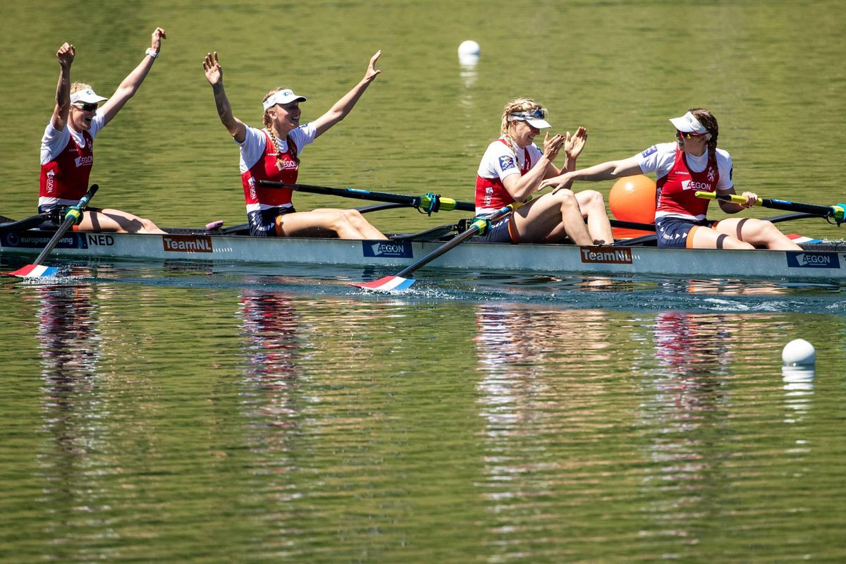 Vier-zonder bezorgt Nederland eerste gouden medaille op EK in Luzern