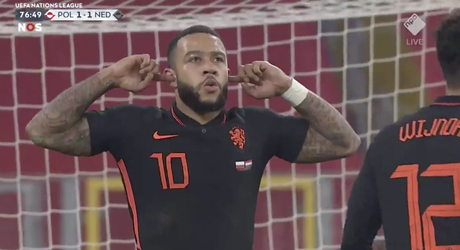 🎥 | Memphis Depay jankt deze strafschop snoeihard binnen