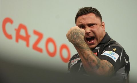 Gerwyn Price is maandje voor WK oppermachtig in de Grand Slam of Darts-finale