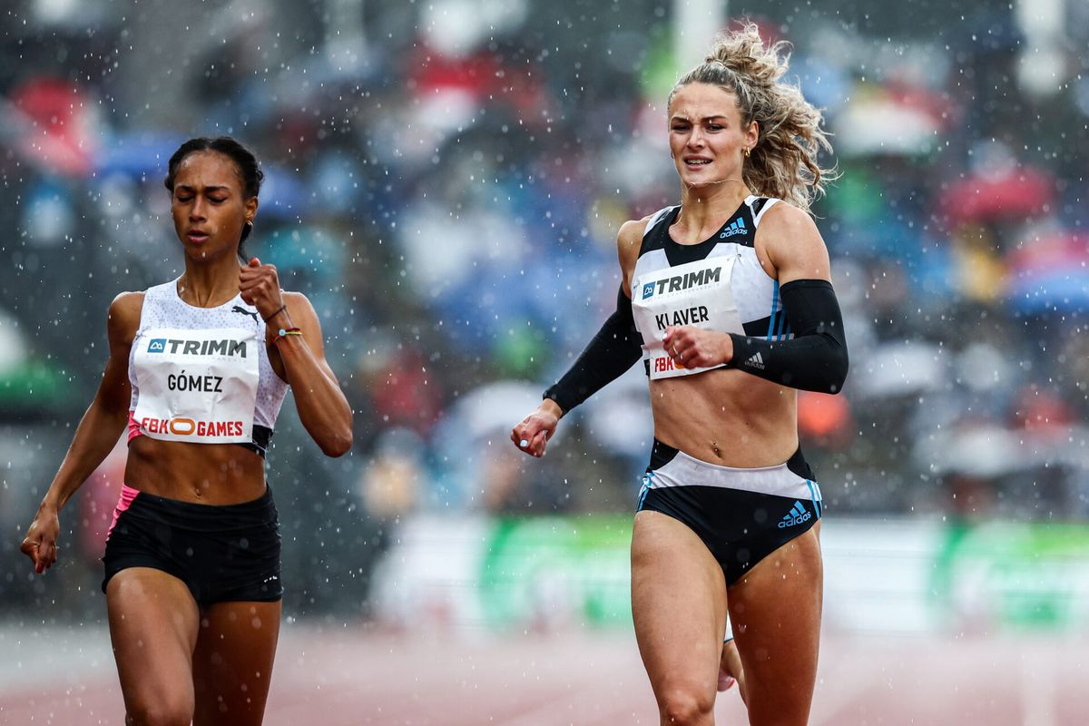 Lieke Klaver niet helemaal tevreden met 2e plek op 400 meter bij FBK Games: ‘Regen is echt mijn weer'