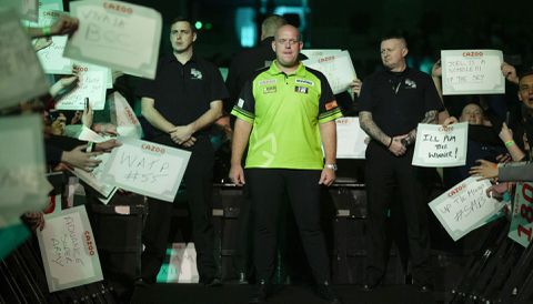 Check het zondagprogramma van International Darts Open, met Van Gerwen, Noppert en Van Duijvenbode