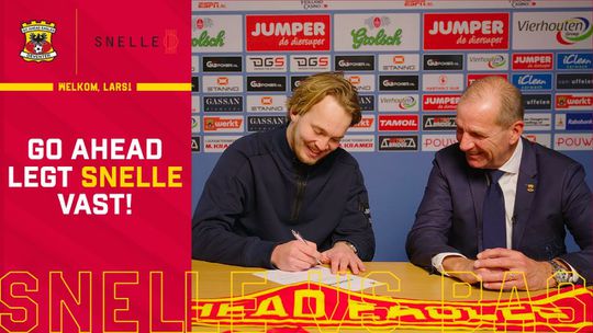 Snelle tekent voor 1 speciale wedstrijd als hoofdsponsor bij Go Ahead