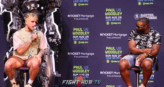 🎥 | Bizar wedje tussen Tyron Woodley en Jake Paul: 'Verliezer tatoeëert andermans naam'