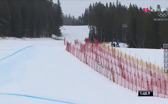 Ski-babe Lindsey Vonn valt keihard op afdaling (video)