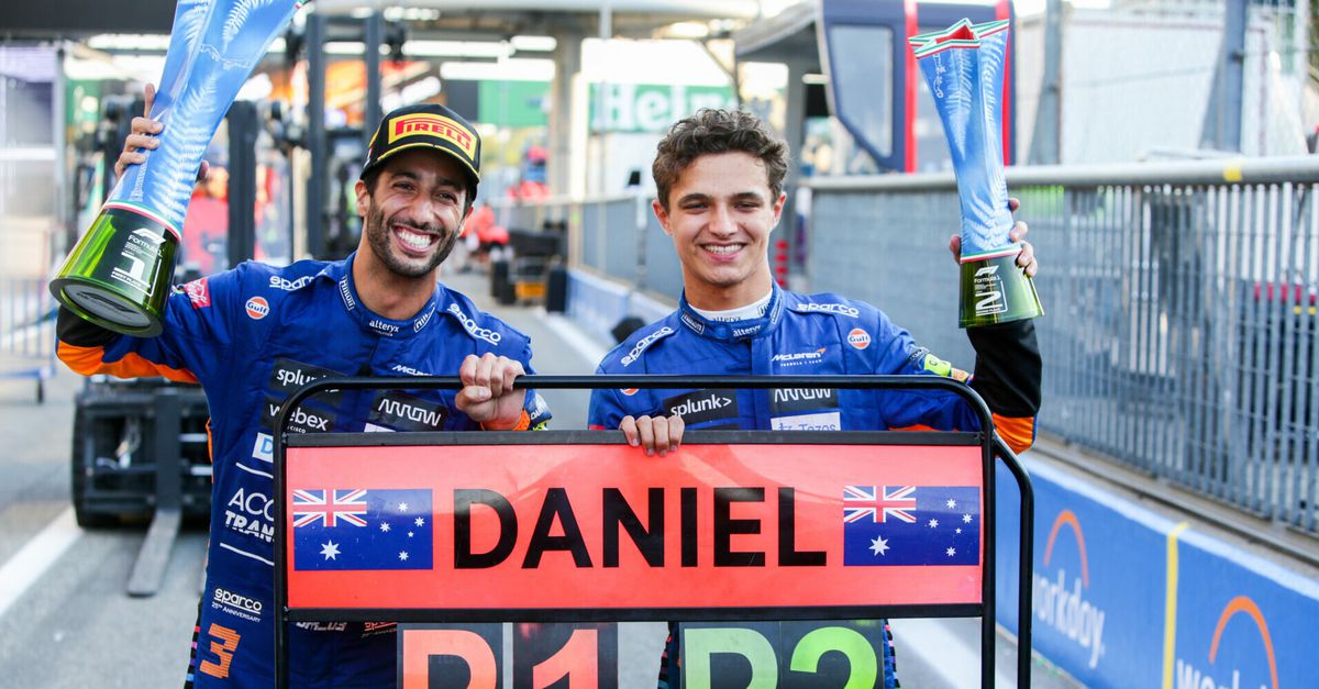 Lando Norris reageert op vertrek Ricciardo: 'Van Monza, tot de lol die we buiten de auto hadden'