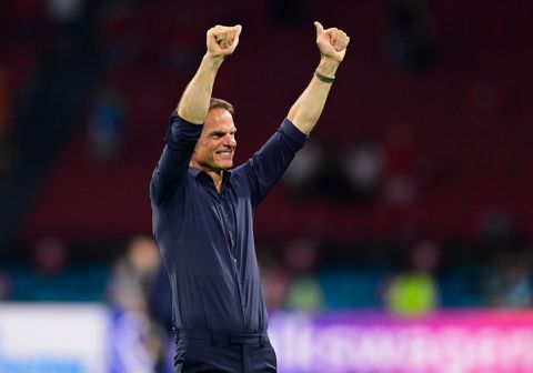 Frank de Boer is een tevreden bondscoach: 'Het was degelijk, beter niet te vroeg pieken'