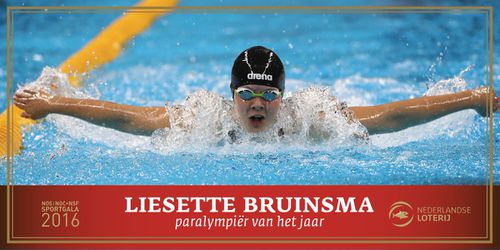 Blinde zwemster Liesette Bruinsma Paralympisch sporter van het Jaar (video)