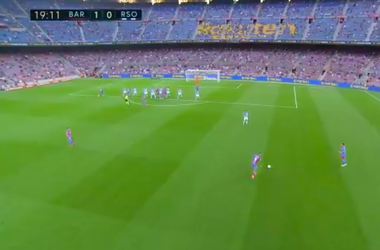 🎥 | Memphis levert tegen Real Sociedad 1e La Liga-assist op Gerard Piqué