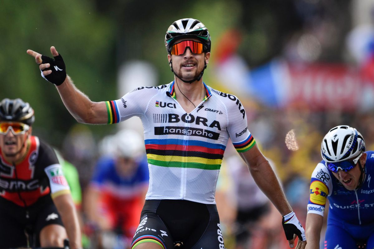 Hattrick aan regenboogtruien voor Sagan, Nederlanders kunnen geen rol spelen