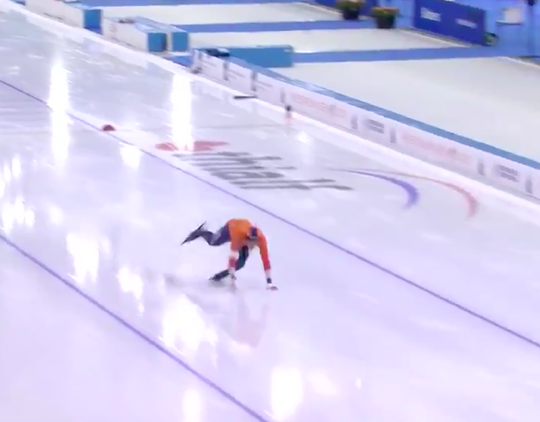 🎥 | Valpartij voor Kai Verbij: meervoudig kampioen EK Sprint kan 3e titel vergeten