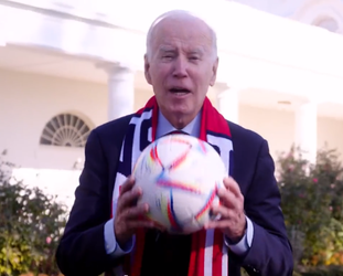 President Joe Biden weet het zeker: 'Jullie gaan het doen! Go USA!'