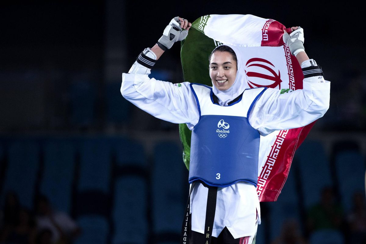 Taekwondoka Kimia Alizadeh vlucht uit Iran en traint in Eindhoven